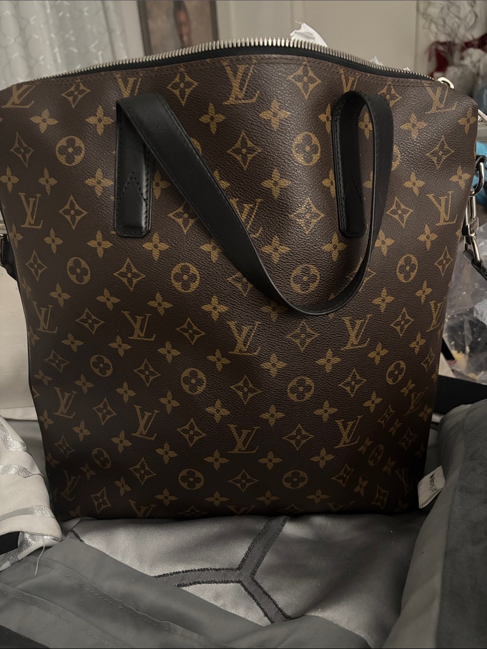 Louis Vuitton Brown Monogram Canvas Shopper Tote